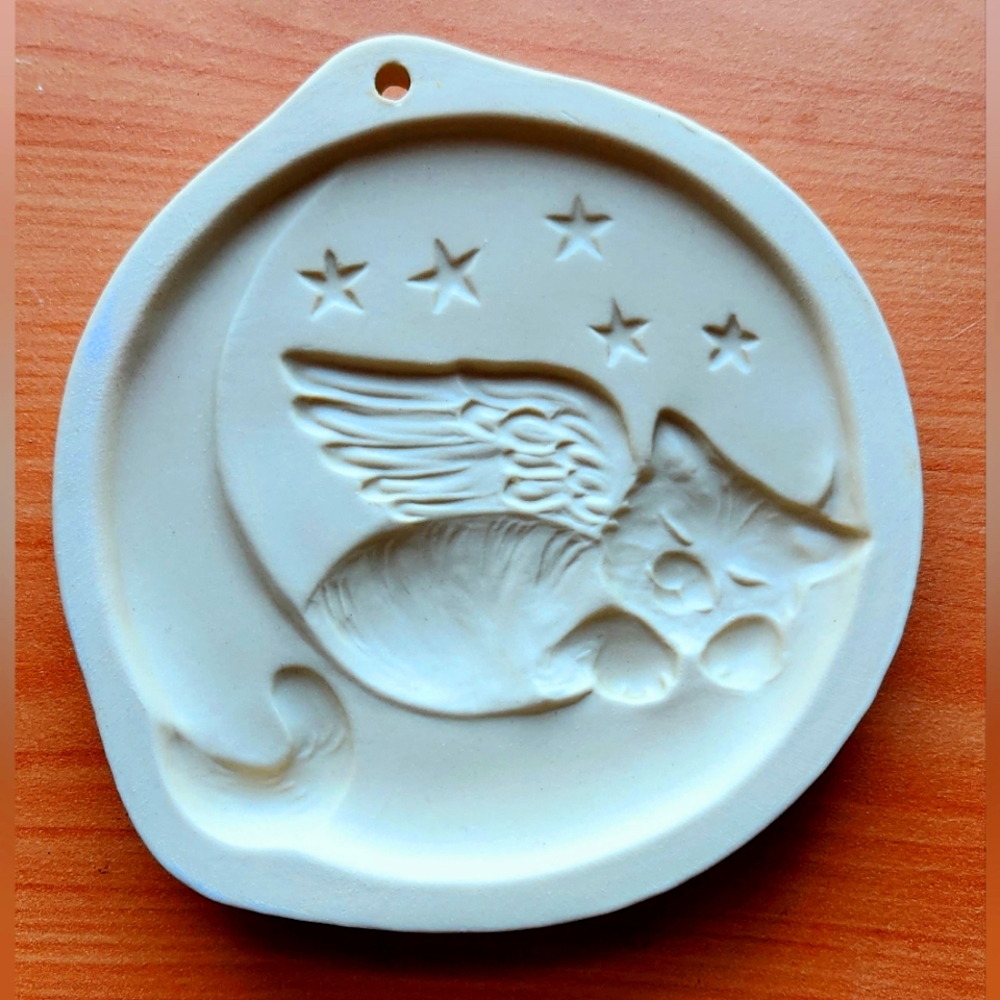 Kitten Moon Brown Bag Cookie Art
